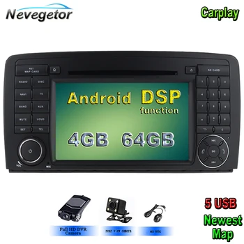

5 USB Android 10 Car DVD Multimedi player For Mercedes Benz R class W251/R280/R300/R320/R350/R500 GPS Radio stereo WIFI