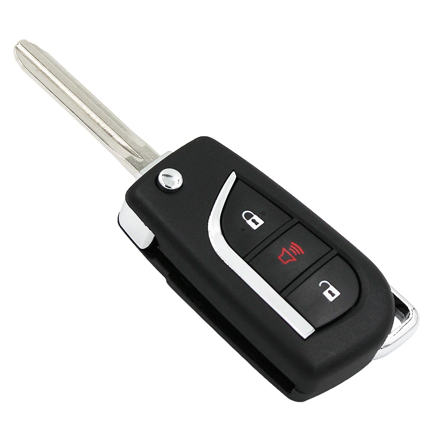 Модернизированный 3 кнопочный Складной Дистанционный брелок 433 92 МГц 4D67 чип для