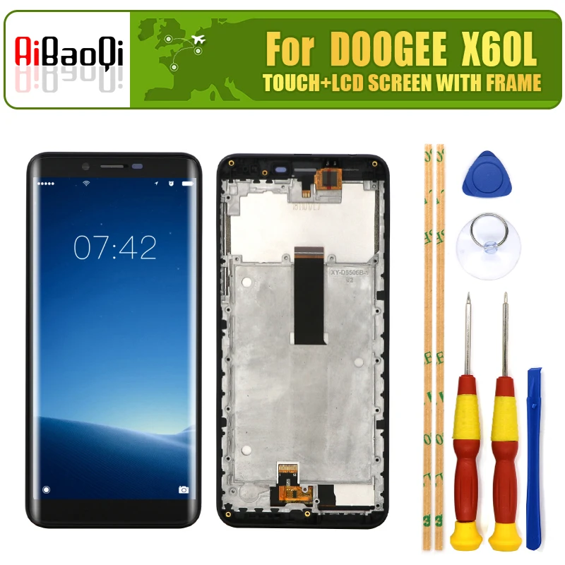 Дисплей с тачскрином 5 ''Для Doogee X60L Android 7 0 рамкой/без рамки | Мобильные