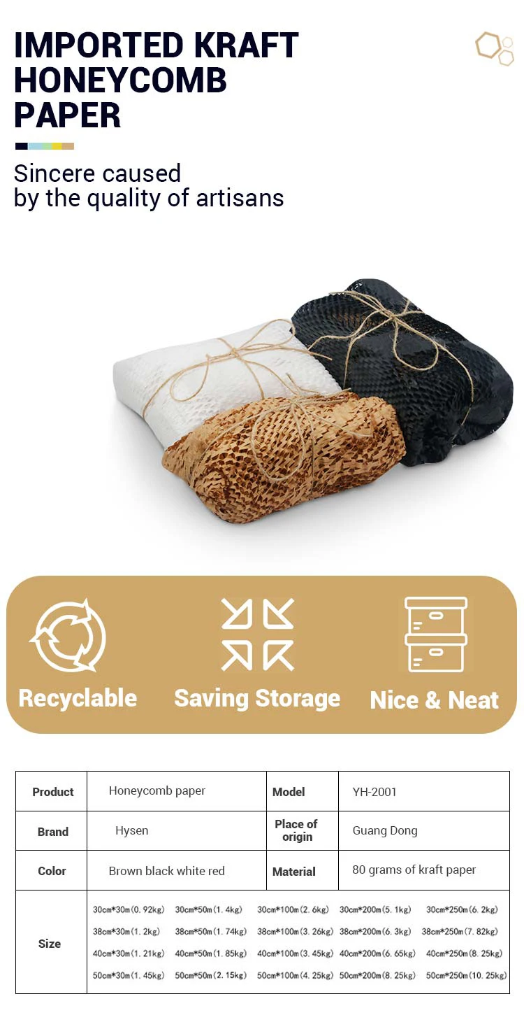 Vermelha de Alta Material de Envolvimento Compostable para Caixa de Enchimento Hysen Qualidade 50cm * Papel Favo Mel 50 Pçs Cor 1 qualidade 50cm * 50cm material de envolvimento