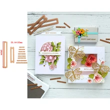 אלגנטי חם ברכות מילות ותווית מתכת חיתוך מת ורדיד חם צלחות סט רעיונות גלרית נייר DIY אמנות כרטיסים 2019(China)