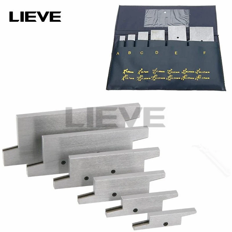 6pcs 3/8 To 21/4 Inch Adjustable Parallel Block Set Precision Steel