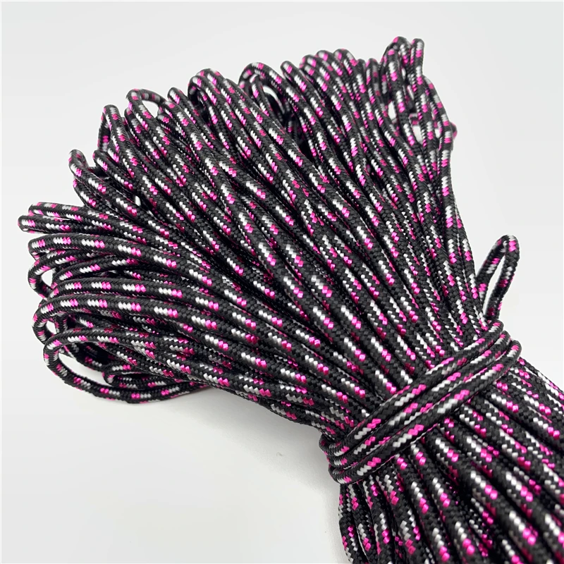 10yards/Lot 3mm Cord Rope Parachute Lanyard Rope For Climbing Camping Survival Equipment Paracord Bracelet Mask Lanyards 