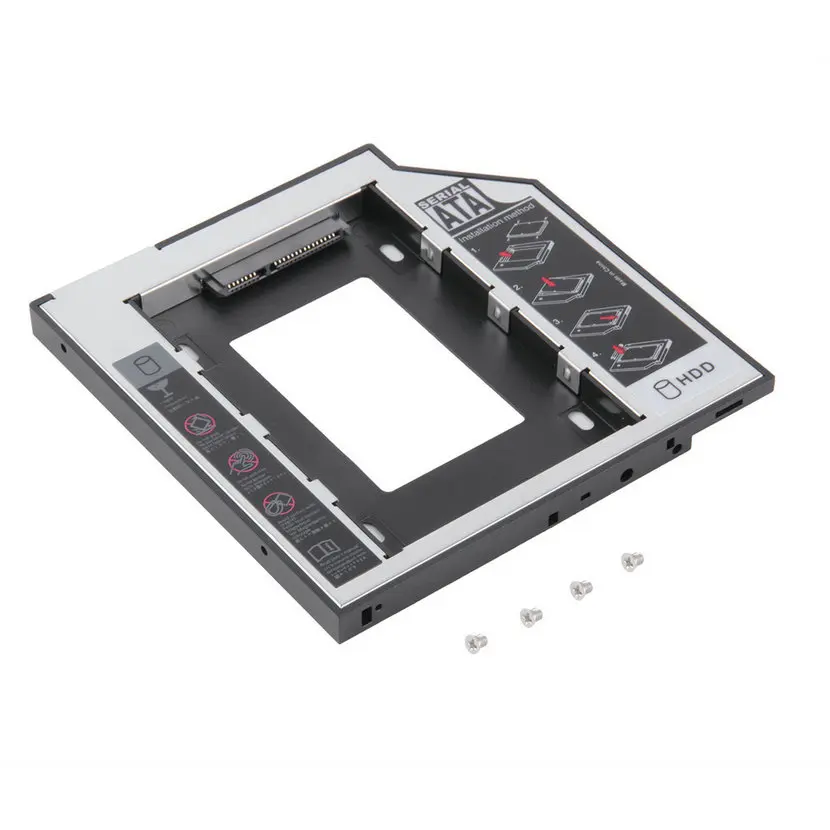 Универсальный 2,5 2nd 9,5 мм Ssd Hd SATA жесткий диск HDD Caddy адаптер отсек для Cd Dvd Rom Оптический отсек