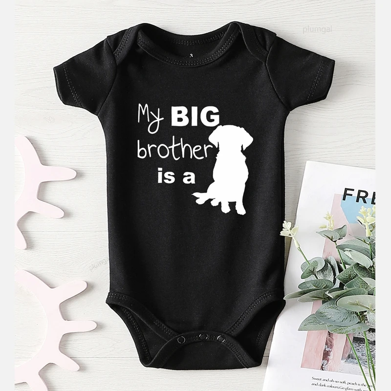 Newborn Knitting Romper Hooded  Baby Boy Clothes Winter Jumpsuit Kids Newborn Baby Girl Clothes Dog Printing Brother Long Sleeve Romper for Babies Kids' Things Newborn Knitting Romper Hooded  Baby Rompers