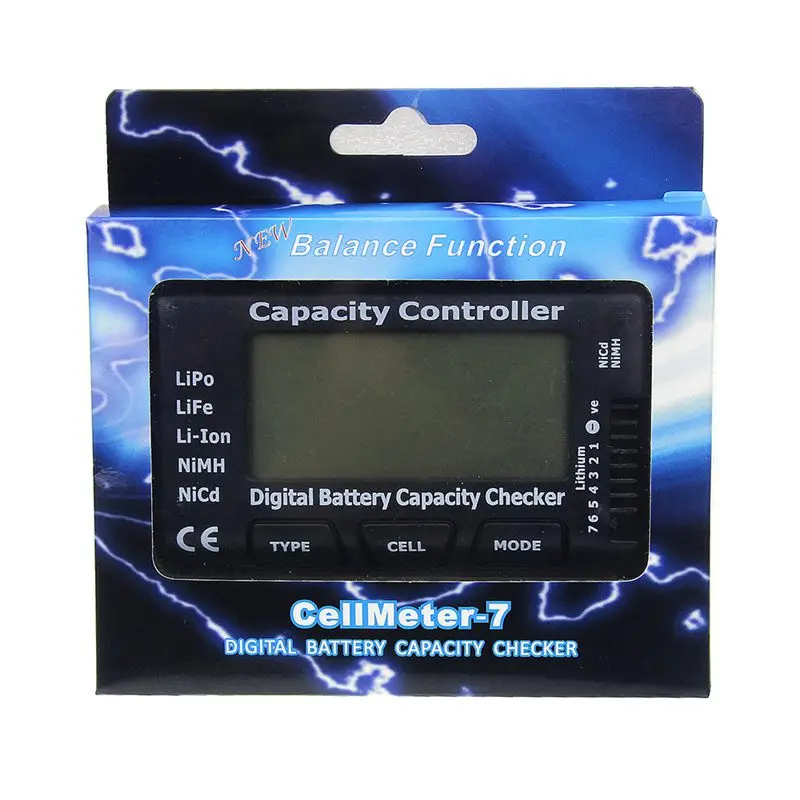 Cellmeter-7 цифровой аккумулятор Емкость Checker RC Cellmeter 7 для Lipo Life Li-Ion Nimh Nicd