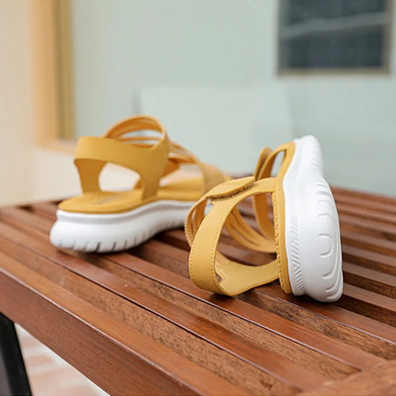 Women Sandals Beach Sandals Thick Sole Summer Shoes Casual Soft Plus Size 42