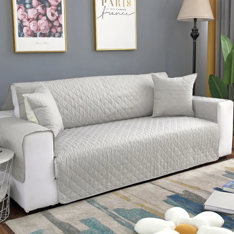 light gray Защитный чехол для дивана, горячая Распродажа, противоскользящие Чехлы для диванов, чехлы для диванов, рождественский подарок - Цвет: light gray