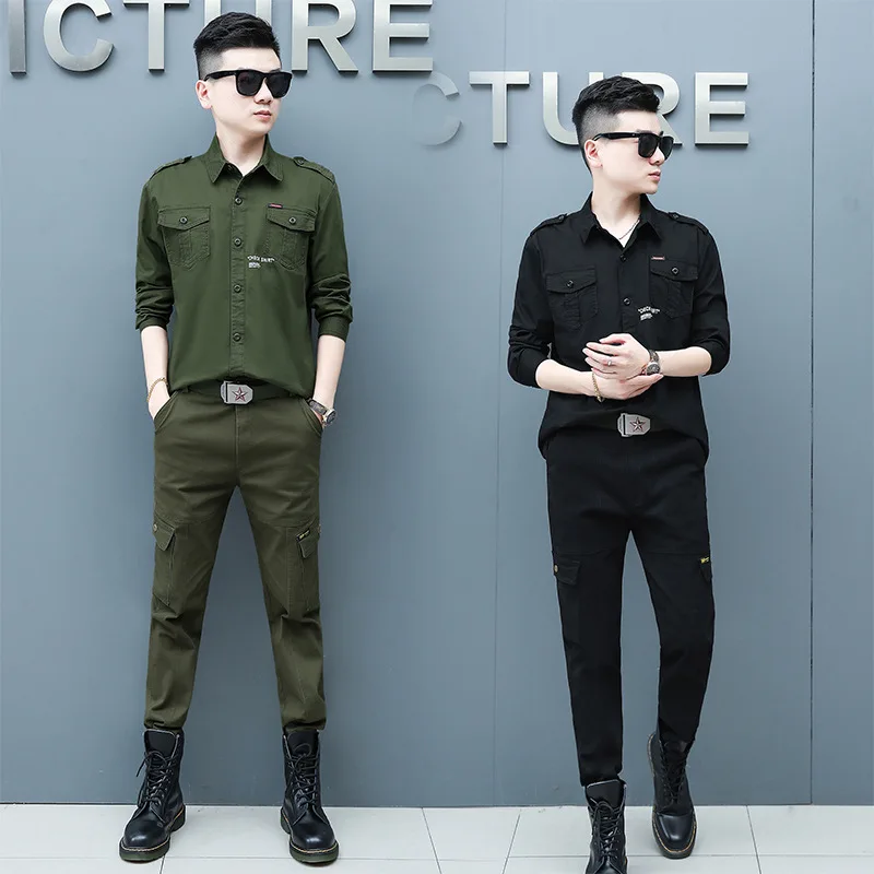 

M8017.9257 Cross Border Autumn & Winter Men Work Military Training Security Service Uniforms Outdoor Training Physical Training