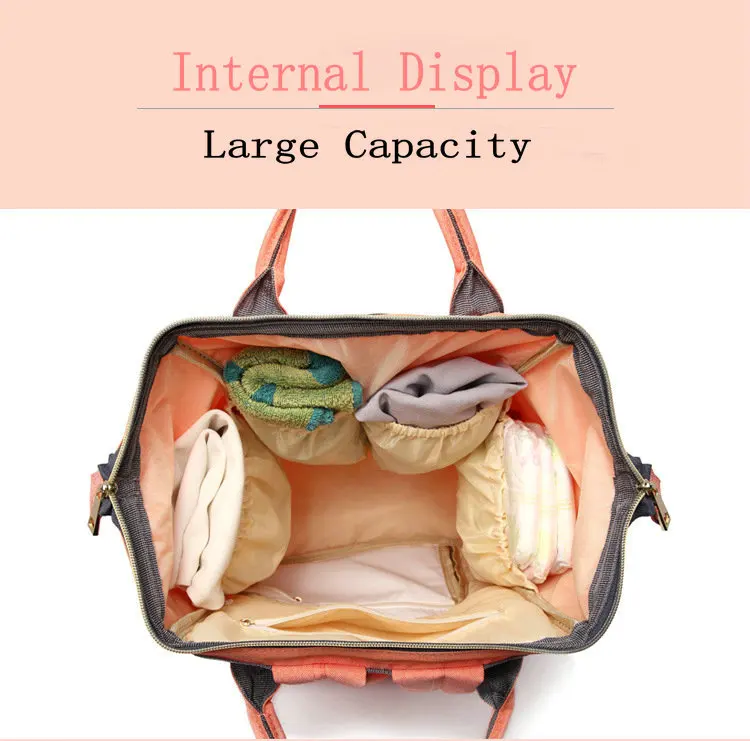 Модный рюкзак, сумка для подгузников, многофункциональная, большая емкость, сумка для мам, портативный рюкзак для путешествий, сумка для мам