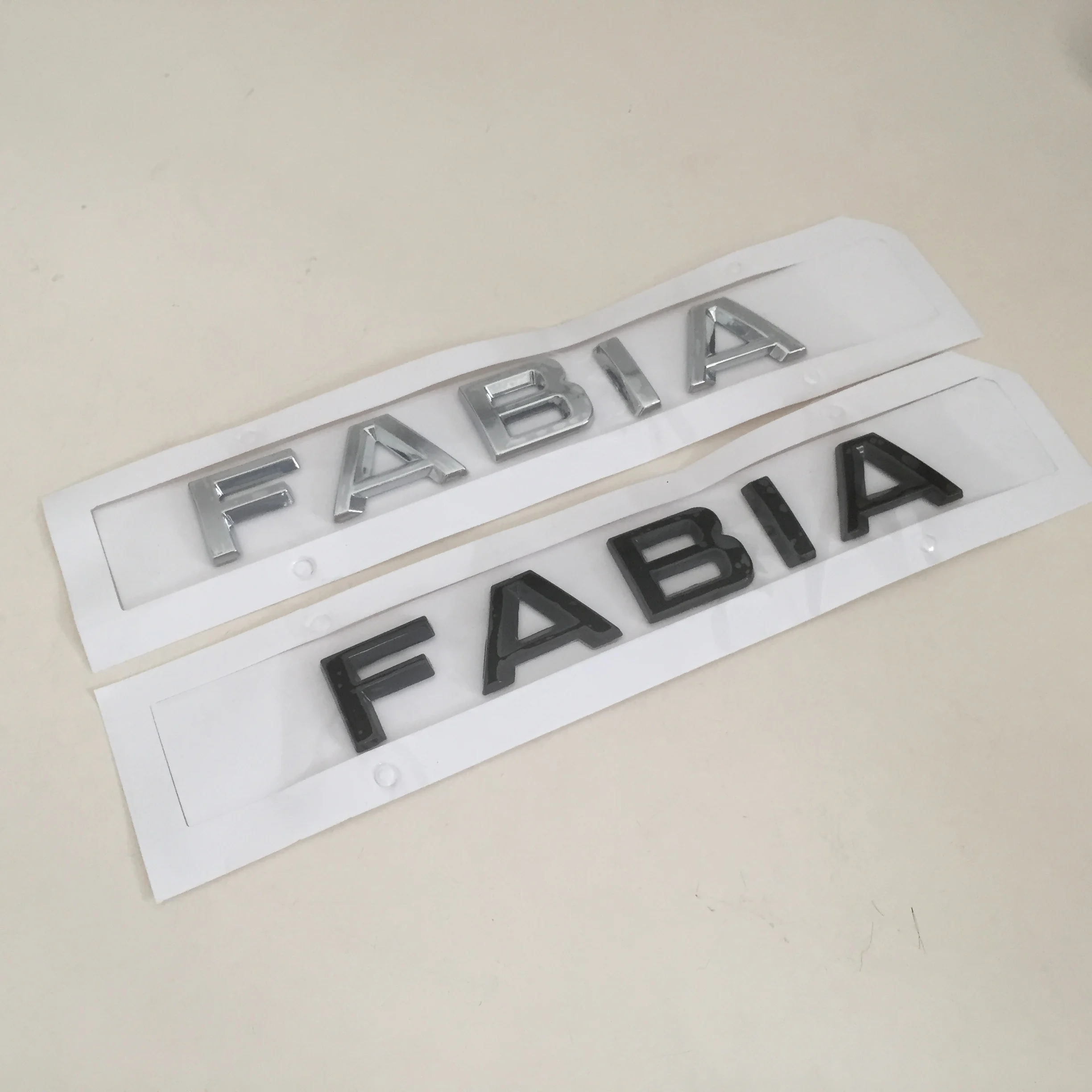 3D ABS Высокое качество FABIA Автомобильные буквы задний багажник эмблема значок