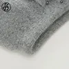 FS Winter Hats For Women Beanie Rabbit Fur 2023 Warm Knitted Hat Flower Double Layers Warm Beret Snow Caps Gorros Femme 5