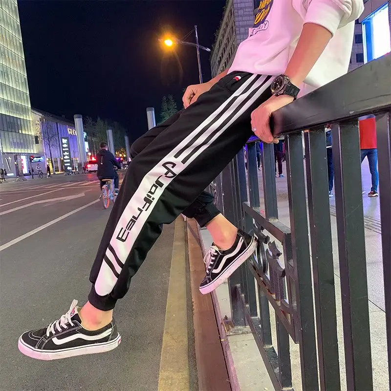 

2019 Men's Joggers Sweatpants Casual Pants Loose Version of Small Leg Casual Mens Joggers Pants