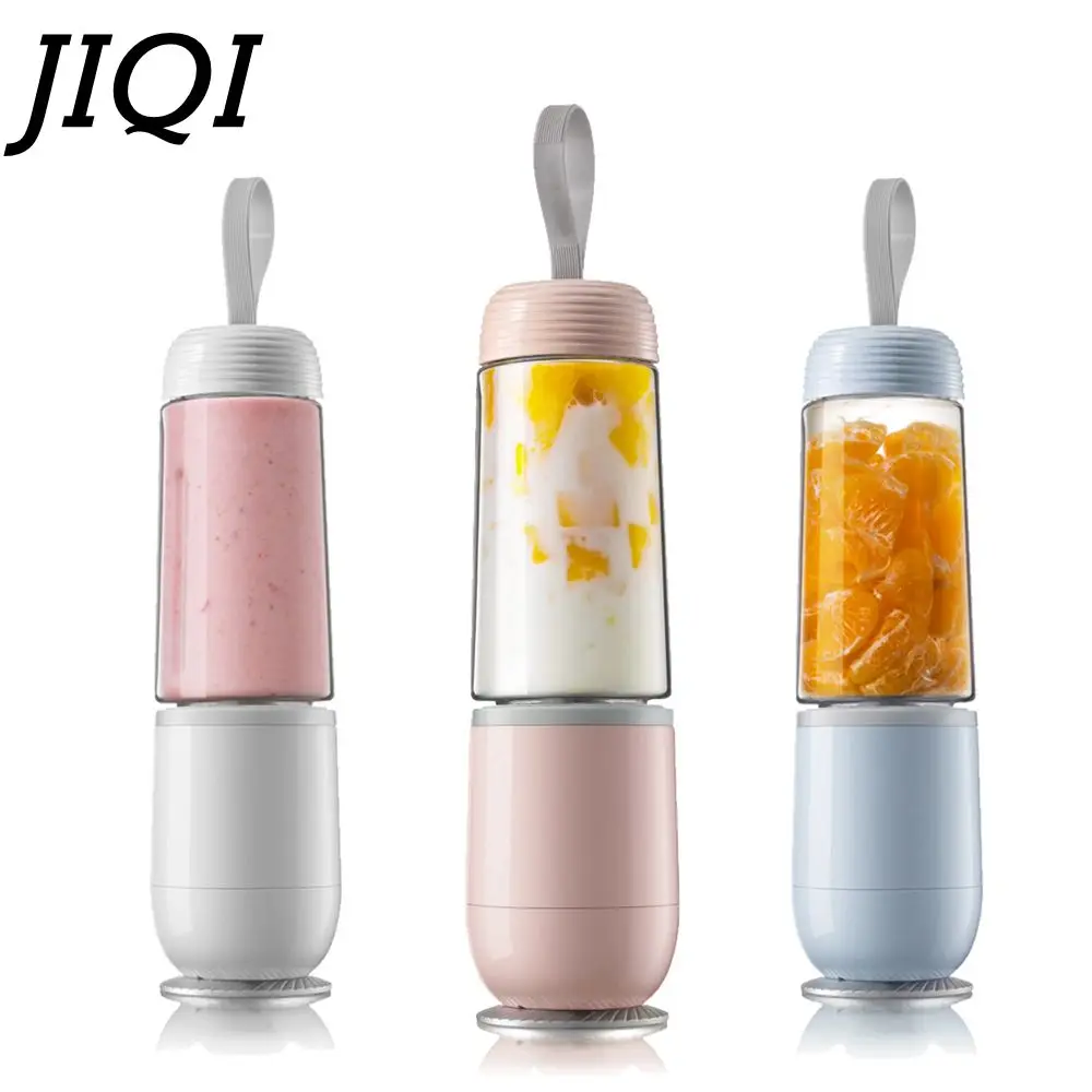 JIQI 350 мл Многофункциональная портативная Мини соковыжималка для фруктов 220 В