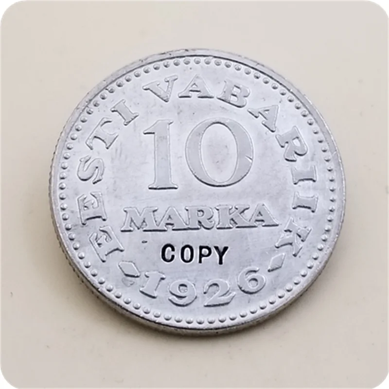 10 Marka 1926 Эстония 3,5, 10 Марка имитация монеты - Цвет: 10 Marka