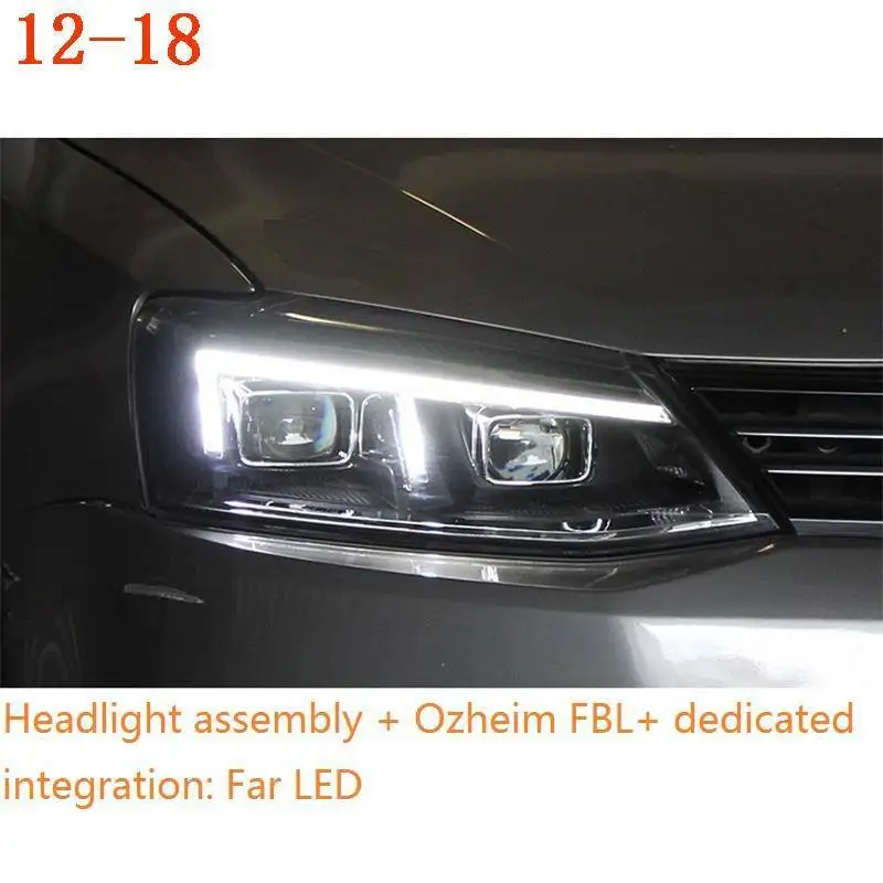 Para Авто ходовые наружные Drl боковые поворотники светодиодные фары Задние Автомобильные фары в сборе для Volkswagen Jetta