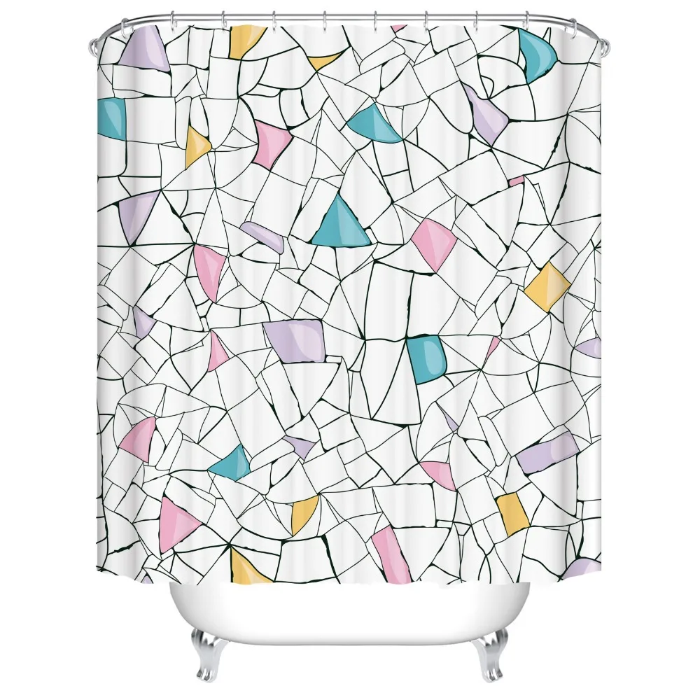 3d занавеска для душа напольная Водонепроницаемая шторка из полиэстера с