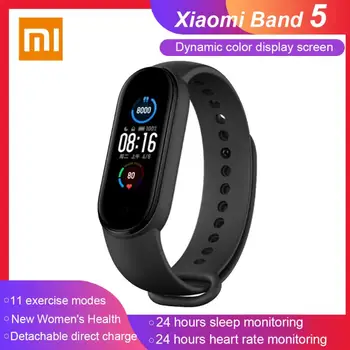 

Xiaomi Sports Smart Band Mi Band 5 Bluetooth 5.0 Dynamic Touch Color Display Screen Health Monitoring Smartwatch For Mi Band 5