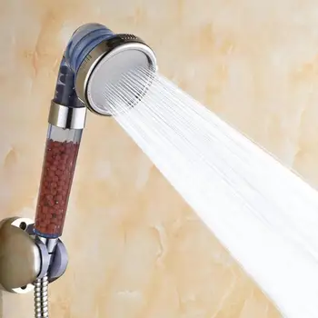 

Adjustable Jetting Shower Negative Ion SPA Shower High Pressure Water Handheld Saving Filter SPA Negative Ion Shower Head Set