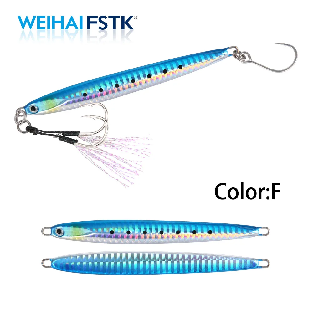 WEIHAI FSTK スーパースリムロングメタルキャスティングジグ 20
