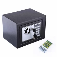 Caja de Seguridad Digital, caja de almacenamiento de 6,4l, 8,5l, 16L, con bloqueo de seguridad para dinero, Banco de Seguridad
