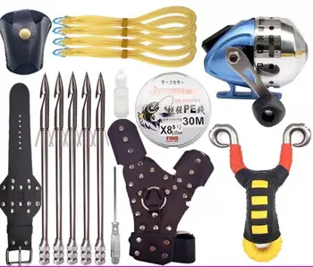 

Powerful Multi-function Archery Bowfishing Shooting Fish Slingshot Catapult Arrow Darts Hunting Bow Fishing Sling Shot Arrow Kit