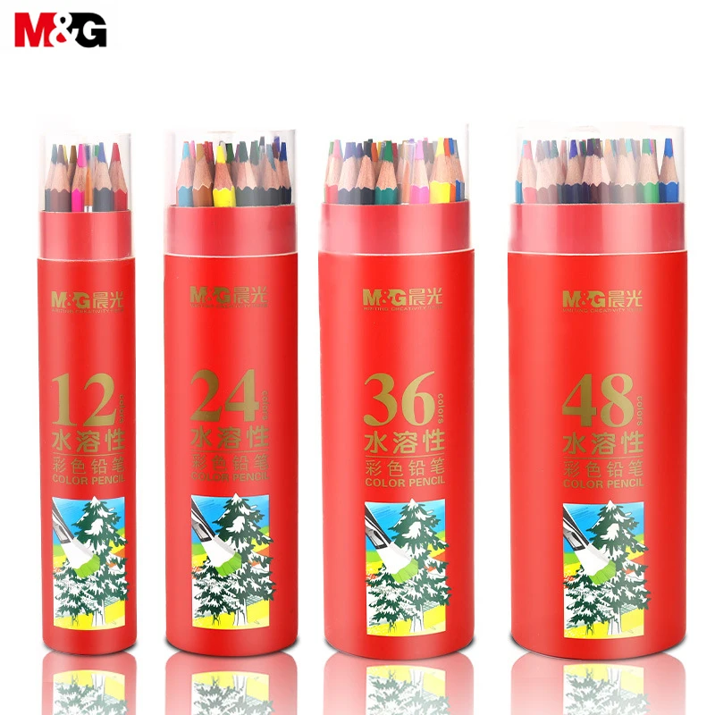 

M&G Water-soluble Color Pencil. Children's Art Painting. Color Filling. Colored Lead. 12/24/36/48 Color