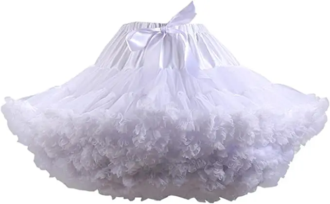 

New Design Women's Soft Puffy Tulle Petticoat Costume Ballet Dance Short Tutu Skirts Multi-Layer