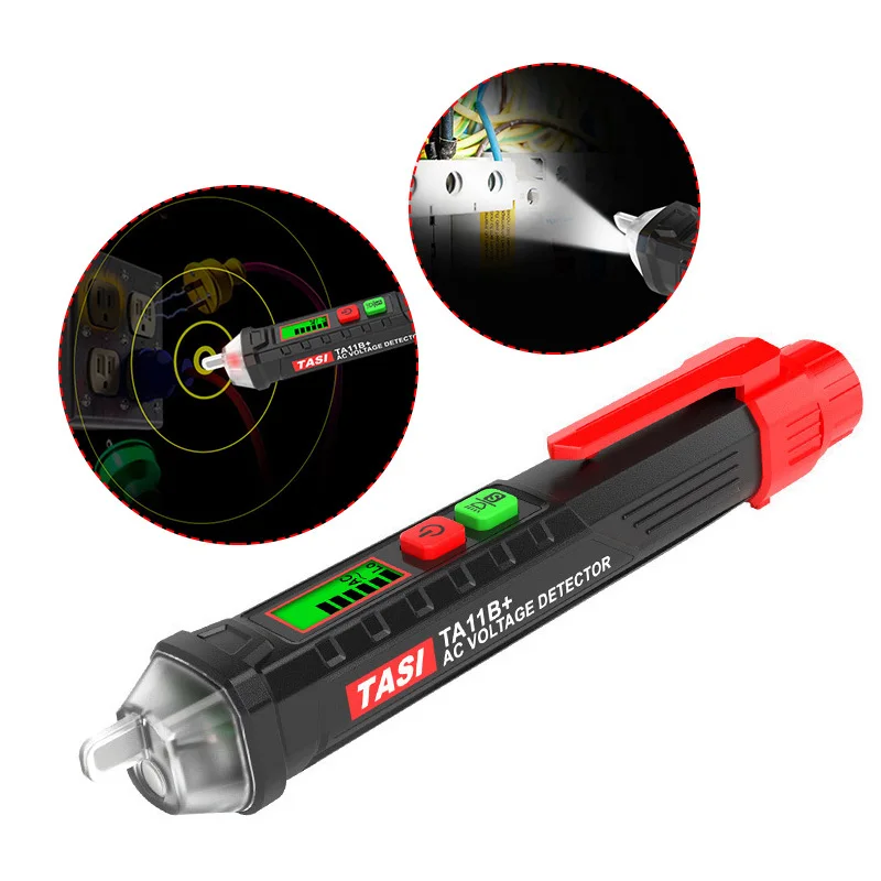 

PINTUDY Voltage Meters AC/DC Non-Contact Electric Voltage Compact Test Pen 12-1000V Detector Tester New Electrical Instruments