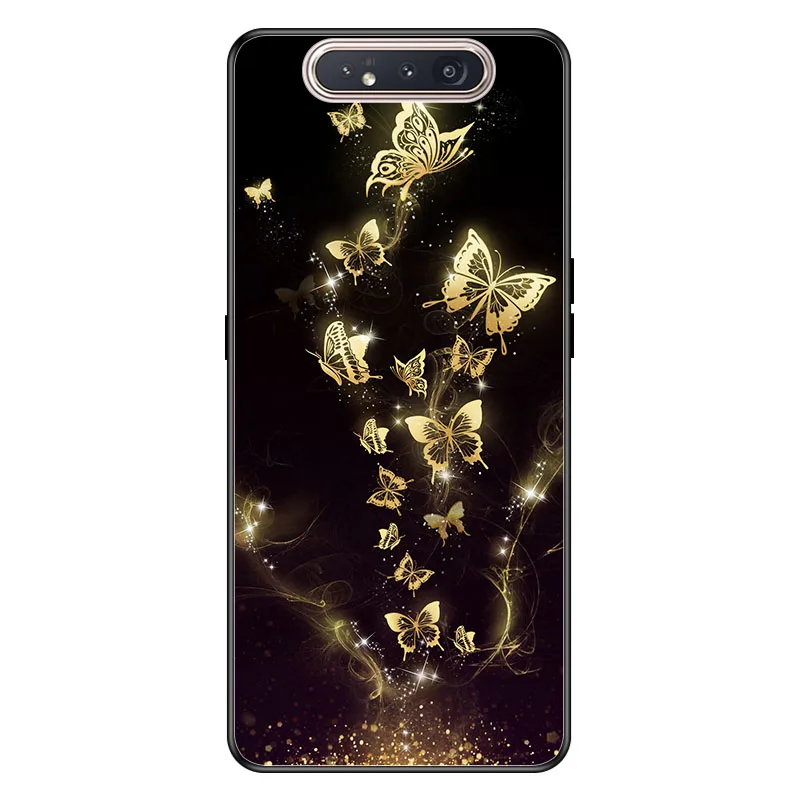 A028 Geruide 6,7 дюймов чехол для samsung A80 чехол, закаленное стекло чехол cubierta para Для samsung Galaxy A80 A 80 A805F A90 чехол - Цвет: A028