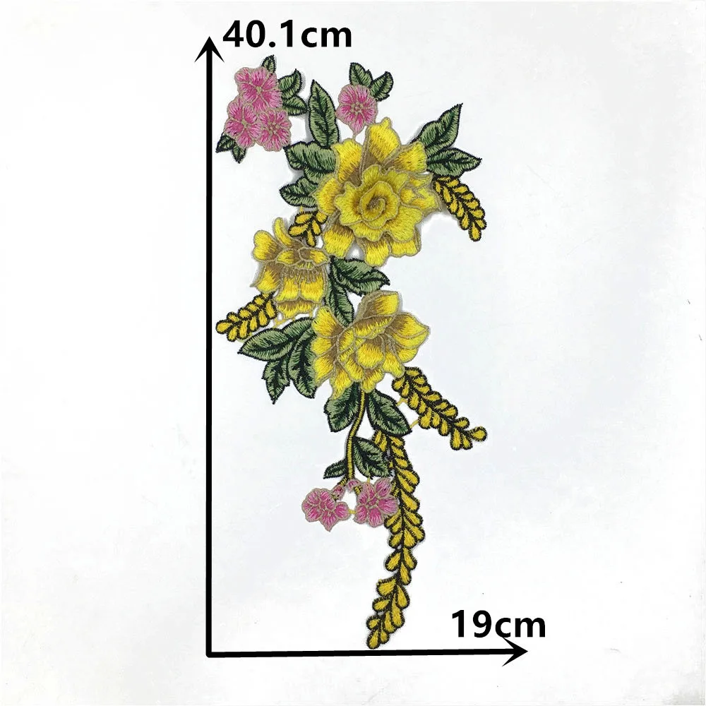 Lace Fabric Lace Garment Accessories Lace Sewing Supplies Lace Decoration Lace Accessories Lace Sewing Accessories High Quality Embroidery Polyester 3D Flower Lace Collar DIY Lace Fabric Decoration Dress Sewing Applique Accessories
