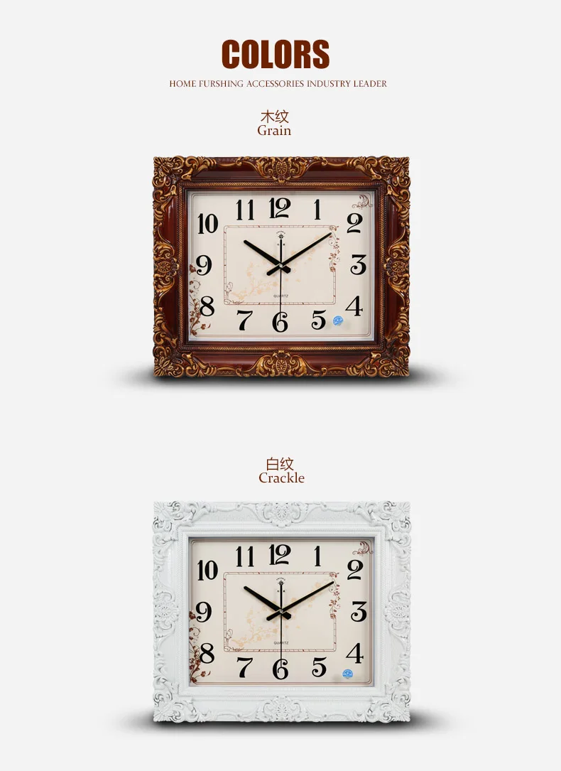 Большие современные бесшумные настенные часы в скандинавском стиле для гостиной, стильные креативные квадратные настенные часы, настенные часы в спальню, винтажные часы для дома MM60WC