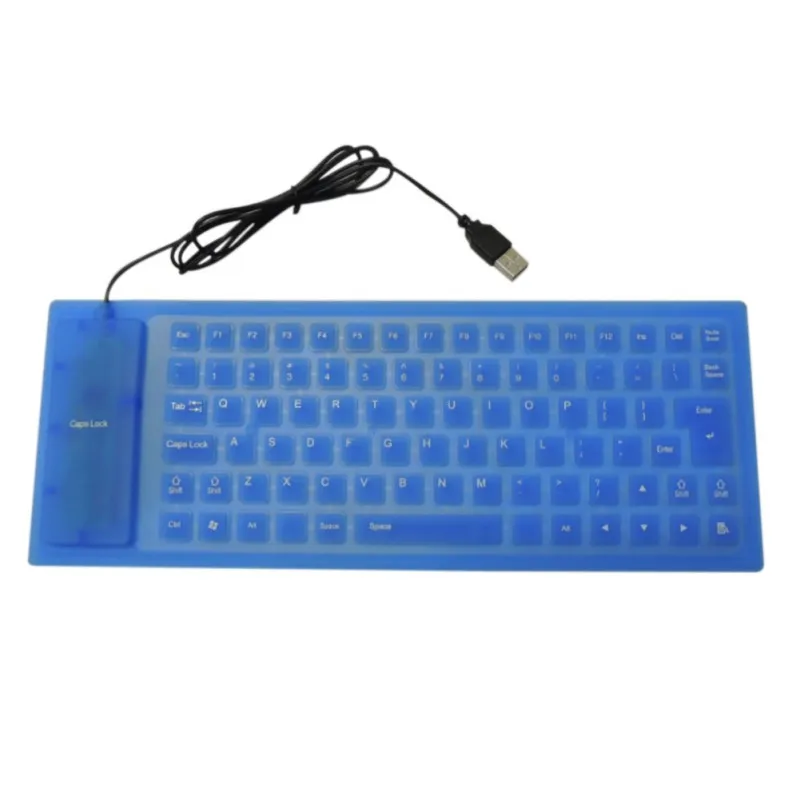85 клавиш Портативная USB клавиатура Гибкая водостойкая Мягкая силиконовая
