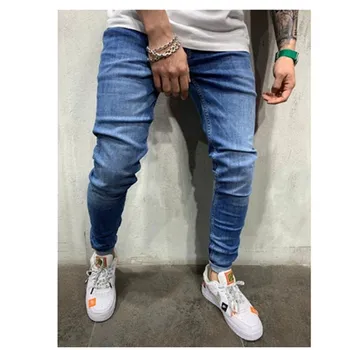

2020 autumn New men Jeans Black Classic Fashion Designer Denim Skinny Jeans men's casual High Quality jogging; pencil pants