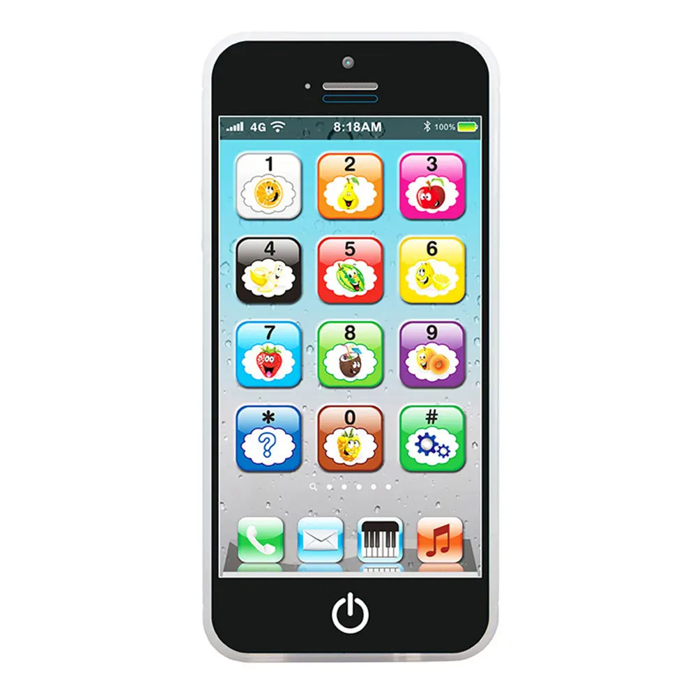 Kids Educational Toys Phone with LED Baby Kids Early Educational Phone English Learning Mobile Phone Toy for Christmas Gifts
