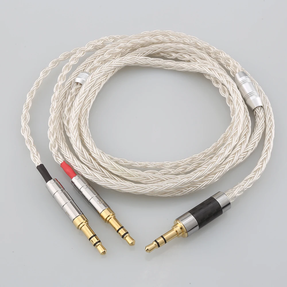 

HiFi 3.5mm 4.4mm XLR Balanced 16 Core Silver Plated Earphone Cable For Hifiman Sundara Ananda HE1000se HE6se he400i he400se Arya