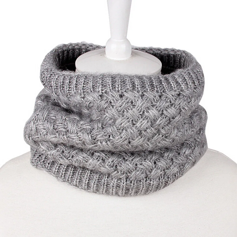 New Fashion Winter Scarf For Women Men General Baby Scarf Thickened Wool Collar Scarves Boys Girls Neck Scarf Cotton Unisex