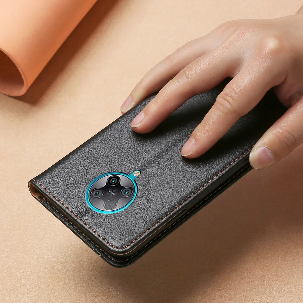 Чехол для Xiaomi Redmi K30 Pro кожаный силиконовый чехол-накладка Foco F2 чехол-кошелек с