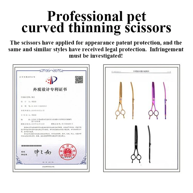 Fenice high-end 7.25 inch professional dog grooming 6