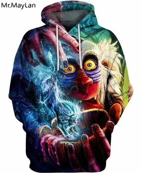 

New The Lion King Rafiki Monkey 3D Full Printed Anime Hoodies Jacket Men/Women Unisex Sweatshirts Boys Outfits moletom masculino