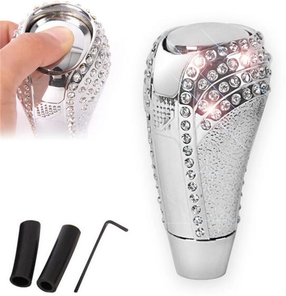 24/7 Customer Service SMKJ Gear Shift Knob Bling Bling Diamond Crown