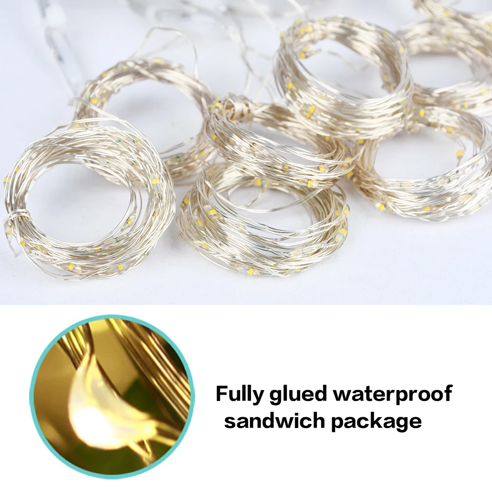 3x3m 300 LED Copper Wire Curtain Lights  (10)