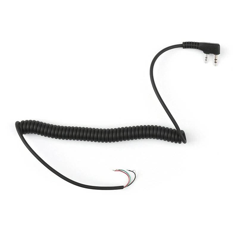2 вытащить шпильку 4 провода Динамик микрофонный кабель Линия для Baofeng UV5R Kenwood TK370 Motorola для переносного приемо-передатчика радио и переговорные w/K Тип 2pin штепсельная вилка