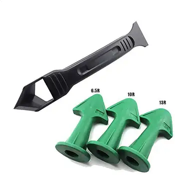 

1 Set Nozzle Plus Scraper Slicone Caulking Tools Multifunctional Shovel Glue Scraper Glass Glue Shovel Remove Rubber Seam Tool