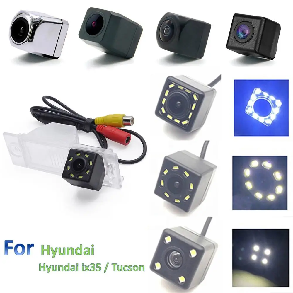 Автомобильный монитор+ 2,4G беспроводной CCD и светодиодный регулируемый угол камеры заднего вида для hyundai ix35 Tucson