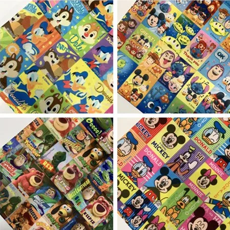 

145*90cm Mickey Minnie squirrel Textile Polyester Fabric Patchwork diy handmade patchwork cotton fabric home textile