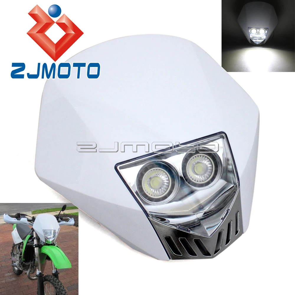 Motorcycle LED Headlight Fairing Off Road Headlight Enduro For MX XC EXC CRF WRF KXF SXF DTR CR