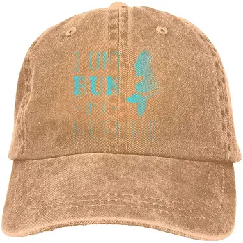 

Can't Run-Mermaid Adult's Denim Trucker Hat Adjustable Baseball Cap