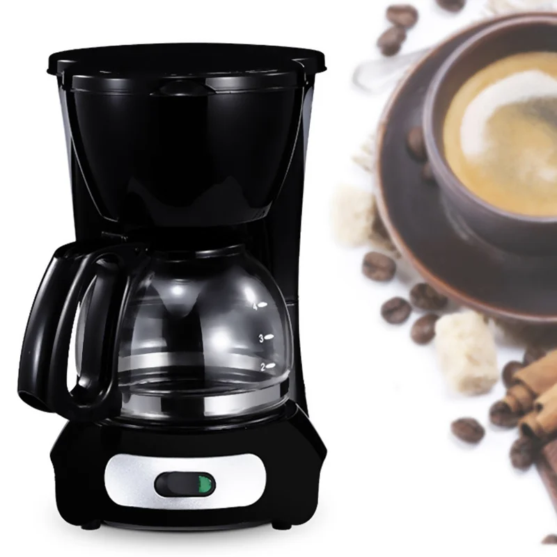 

WXB American Expresso Coffee Machine Small 4-6 People Drip Coffee Maker Machine Automatic Insulation Household Espresso Cofee