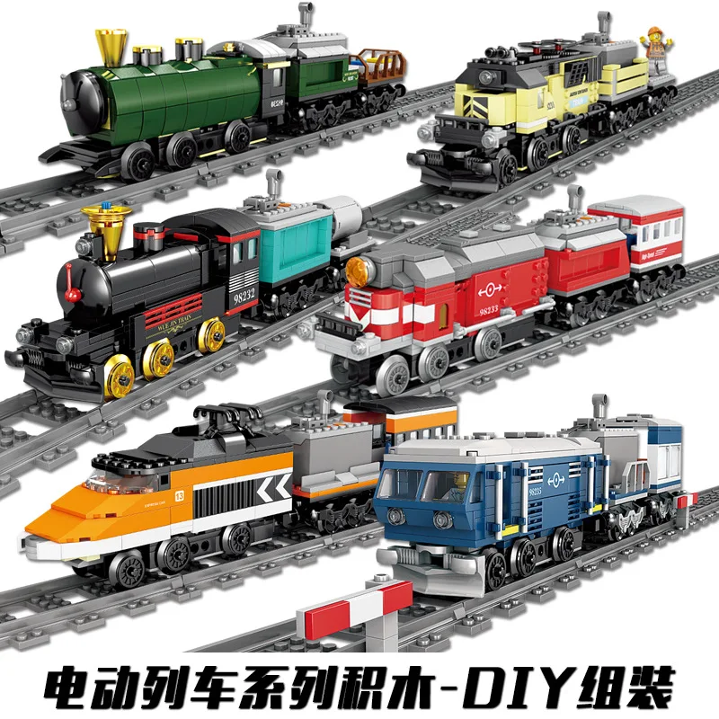 

Electric City Train 98241 with Camera Track KAZI Tonze High-Speed Train Children'S Educational Assembled Building Blocks Toy
